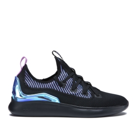 Mens Supra Low Top Shoes FACTOR Black/ Chameleon | AU-41380